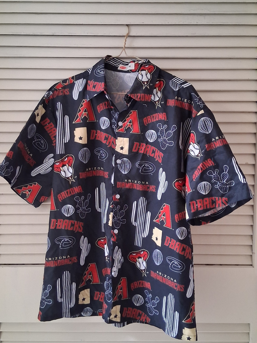 Black Short-Sleeve Button-Up Shirt